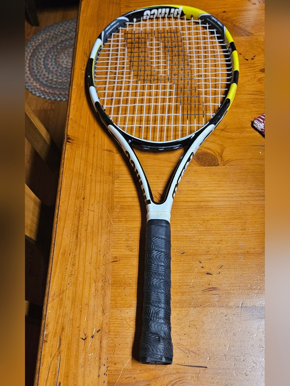Prince Fuse ll Tennis Racket in Black, White & Yellow
